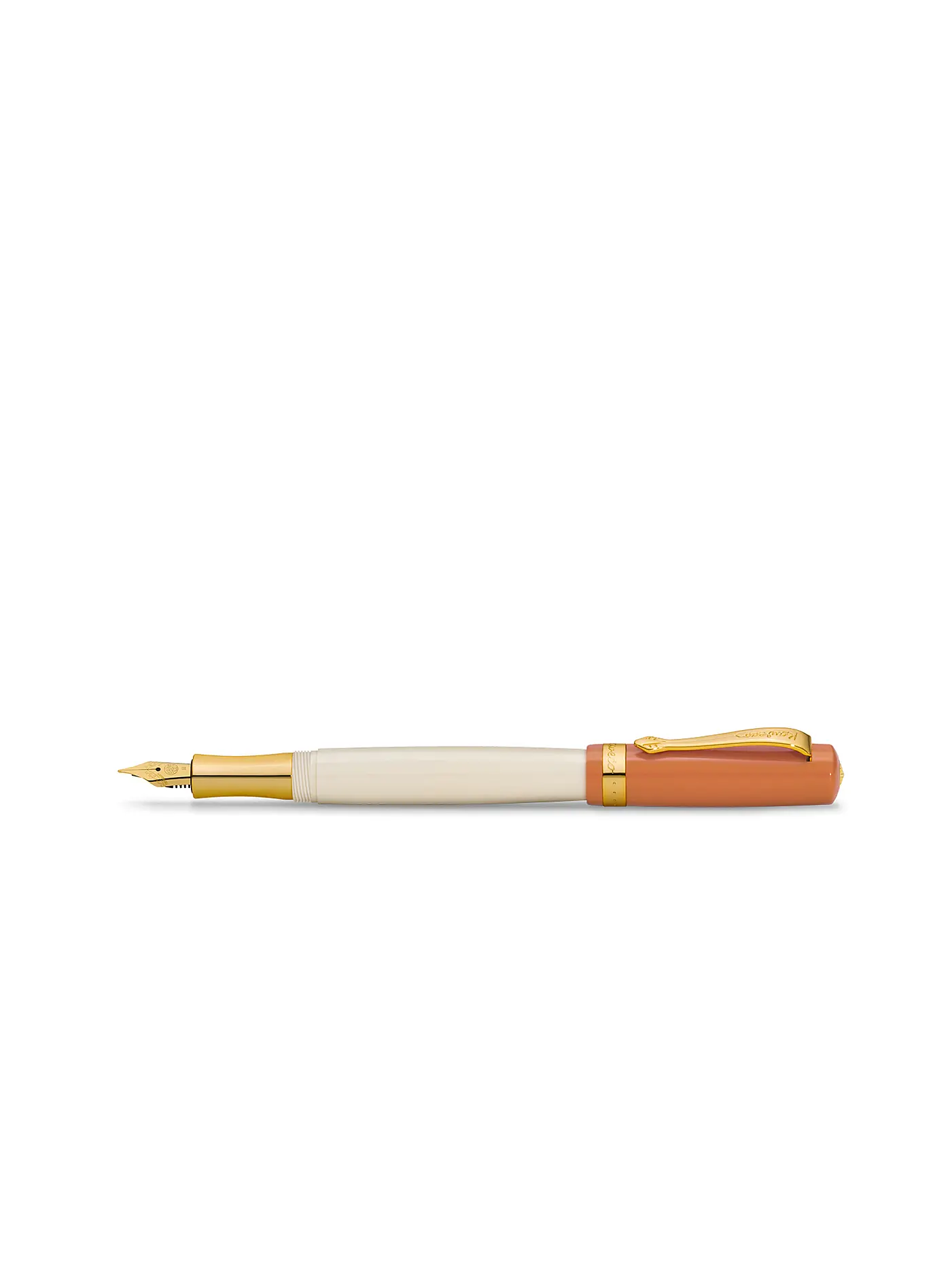 KAWECO | Füllhalter Student 70's Soul Medium Orange Weiß | 
